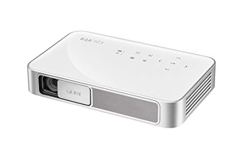 【Amazon.co.jp限定】QUMI プロジェクター Q38 ホワイト + スマートスクリーンセットモデル ( 600ルーメン / フルHD / Wi-Fi / HDMI ) Q38-WH-AM