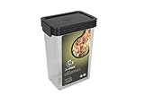 Click ClackキッチンEssentials 1.25 Quart Airtightコンテナ、チャコール蓋