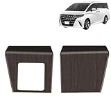 DodoxDIY 新型アルファード40系 ヴェルファイア/ベルファイア40系 アクセサリー カスタムパーツ 車種専用グッズ パワーウィンドウパネルカバー インテリアパネル ガーニッシュ用品 室内装保護 パーツ ABS樹脂製 おもてなしスイッチ付き 艶消木目調ブラウン