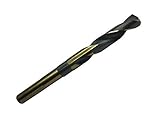 Drill America KFDRSD Series Killer Force High-Speed Steel Reduced-Shank Drill Bit Black/Gold Oxide F