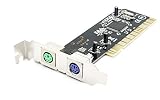 2ポートPS2 PS / 2 PCIカード+ USBなしのPC用ロープロファイルブラケットPCI PS2カード
