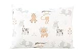 Toddler Pillowcase- by My Best Buddy - New Safari and Zoo Animals for your kids - 100% twill cotton,