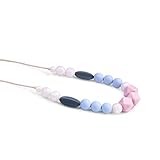 Silicone Teething Necklace for Mom&BabyBPA-Free Teething Beads to Chew and Baby Teething Toys [並行輸入品