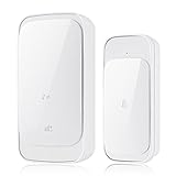 Intey Wireless Doorbell Home House Cordless Portable Kit Push Button and Receiver [並行輸入品]