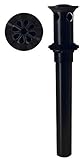 ウエストブラスr411 a-62 high-flowグリッド洗面所Drain withオーバーフロー穴、マットブラック