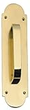 BRASS Accents A07-P0241-605 Palladian Pull Handle-Plate 3 in. x 12 in. Polished Brass