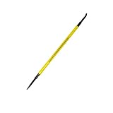 Nupla 34052 Yellow Steel Point and Curve Double End Pry Bar with Solid Nuplaglas Composite Handle, 4