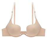 Aivtalk ブラ ドレス用 盛れる 谷間 肌色 ドレス用ブラジャー ウェディングドレス 礼服 バックレス ストラップ取り替える b80