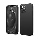 【elago】 iPhone13 mini 対応 ケース 耐 衝撃 薄型 シリコン スマホケース 衝撃吸収 スリム 薄い シリコンケース カバー 耐衝撃 スマホカバー シンプル 携帯ケース [ Apple iPhone13mini / iPhone 13 ミニ アイフォン 13mini 対応 ] SILICONE CASE ブラック