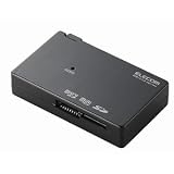ELECOM カードリーダライタ USB2.0対応 SDカード全シリース対応(ブラック) MR-C13BK
