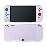 Ryo YXL Switch 有機EL 対応 保護 ケース Joy-Con カバー 分離式 3点セット スイッチ 有機ELモデル 専用 カバー 装着簡単 TPU ソフト 耐衝撃 switch有機EL スイッチ有機ELモデル 対応 ケース パープル