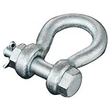 フジワラ 鉄JIS規格シャックル(BB型)ユニクロメッキ ピン径17mm TBB-14