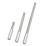 Dolity 3個セット　1/4六角シャンク　クイックリリース　磁気ドライバー　拡張ビット　ホルダー2/4/6/インチ