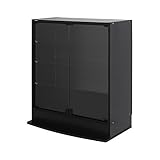 【JAJAN】フィギュアラック「サード(3rd)」ワイド 扉タイプ 幅83cm奥行39cm高さ98cm ロータイプ ブラック【正規品】[鍵付きコレクションケース][棚プレ対象商品]