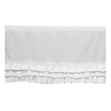 Bacati Mix and Match Ruffled Bottom Dots Crib Skirt, White by Bacati