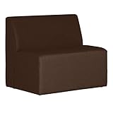 arne ソファ 1人 1.5人 ダイニングソファ 日本製 幅90cm おしゃれ アームレス 幅90cm 座面高40cm Cava 900L ソフィア生地 ダークブラウン