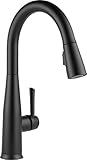 Delta Faucet 9113T-BL-DST Essa Single Handle Pull-Down Kitchen Faucet with Touch2O Technology and Ma