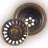 Whitehaus rnw35-ab 3 1 / 2 "バスケットStrainer with Plungerメカニズム