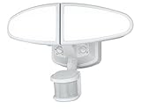 Vaxcel T0173 Kappa Smart Lighting Adjustable Low Level LED Motion Sensor Security Light, White Finis