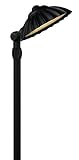 Hinkley Lighting 1558BK Shell Path Light, 12 Watt T5 Wedge Base Light Bulb, Black [並行輸入品]