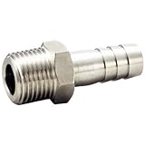 フローバル ステンレスホースニップル SUS304 ネジ(R)1/4 タケノコ外径(径D)12.7 VHN-0213