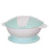 NITIUMI ベビー食器セット 離乳食期から 子供ランチプレート シリコン こぼれ防止 フタ付きで持ち運びと保存が可能 吸盤付きボウル ブルー