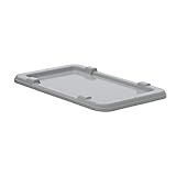 Akro-Mils 34005 Lid for 34305 Cross Stack Tote - 25" x 16" x 2" - Case of 6 - Grey [並行輸入品]