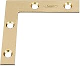 Stanley Hardware 2-Inch Flat Corner Brace, Satin Brass #802301 by Stanley Hardware