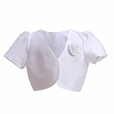 (フィーショー)FEESHOW 女の子カーディガン ボレロ 子供服キッズ ワンボタン 清楚カワイイ 半袖 ベビー キッズ トップス 春秋物 姉妹お揃い 入園式 結婚式 パーティー 演奏会 誕生会 ２ー