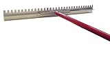 MARSHALLTOWN The Premier Line RED700095C 32-Inch Sharp Magnesium Lute Rake with T-Connector and 8-Fo