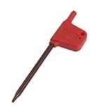 uxcell　トルクスキーレンチ　ハンドツール 　トルクスレンチ　レッド　プラスチック　滑り止めのグリップ 　T6