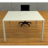 Garage フリーアドレスデスク 多人数用デスク MP-1212M 幅120cm ホワイト