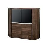 テレビ台 ハイタイプ コーナーボード キャスター付き (ホワイト)