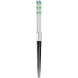 福井クラフト 箸 日本製 23.0cm ジョイント箸 七宝水玉 グリーン・イエロー ZA-024914