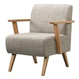 ソファー 1人掛け 肘付き 【モティ】 木製(天然木) 東谷 RTO -741NA ナチュラル【代引不可】 生活用品 インテリア 雑貨 インテリア 家具 ソファ 一人掛けソファ [並行輸入品]