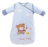 ベビースリーパー 冬 寝袋 キッズシュラフ 長袖 袖が取り外す可 赤ちゃん 暖かい 柔らかい【Justgreat】