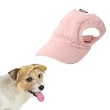 【LIFELIKE公式】ツイルロゴキャップ 被り物 犬 かぶりもの 帽子 キャップ ツバ シンプル 小型犬 中型犬 大型犬 ダックス フレブル 春夏 春 夏 アウトドア 日よけ 白内障予防 ペットグッズ ペット グッズ ライフライク (ピンク, M)