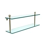 Allied Brass MA-2/22-SBR 22 by 5-Inch Glass Shelf by Allied Brass