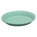 アイリスオーヤマ 受け皿 素焼風受皿 5号 グリーン 直径約15×高さ約2.4