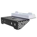 ALINUOYQ ウォールマウントキット デュアルコントローラー充電ステーション付き RGB ライトシェルフ フローティングマウント ヘッドセットホルダー付き 金属製壁掛け充電器スタンド PS5 および PS5 スリムディスク & デジタルバージョン用