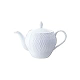 Noritake ノリタケ ティー ポット ( 茶こし付 ) 510cc シェール ブラン 電子レンジ対応 食洗機対応 ファインポーセレン(プレミアムホワイト) T94823/1655