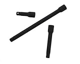 ABN 1/2 Inch Drive Socket Impact Rated Extension Bar Set 3 6 and 8 Inch Lengths Cr-V Steel Black Oxi