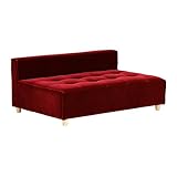 arne ベンチソファ ベンチ イス 背もたれ コーナーソファー ローソファー Baggy DX-armless 3×5 モケット ダークレッド