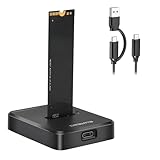 ELUTENG M.2 SSD 外付けケース NVMEとSATA両対応 SSDドッキングステーション Type-C Mキー/B+Mキー USB 3.1 Gen2 10Gbps UASP対応 2230/2242/2260/2280 SSD対応