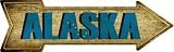 スマートブロンドAlaska StateノベルティMetal Arrow Sign a-195