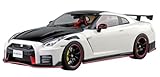 青島文化教材社 1/24 楽プラ スナップカーシリーズ No.02-BW R35 NISSAN GT-R NISMO Special edition 2022 ブリリアントホワイトパール 色分け済みプラモデル (自動車)