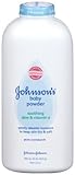 Johnson's Baby Powder, Pure Cornstarch, Aloe & Vitamin E, Pack of 8 (22 oz. Per Pack) by Johnson's B