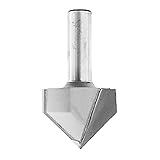 Makita 733009-5A Router Bit, 7/8-Inch V.G., 2 Flute, 1/4-Inch SH, C.T. [並行輸入品]
