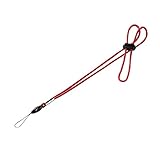 サンワサプライ ネックストラップ 細紐 レッド DG-ST15R