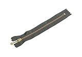 Y.K.K 玉付ファスナー 30cm 10本入 スモークグレー 3GKB30-860